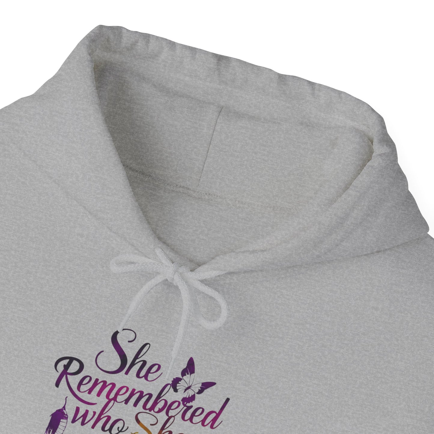 She Remembered Printed Unisex Heavy Blend™ Hooded Sweatshirt