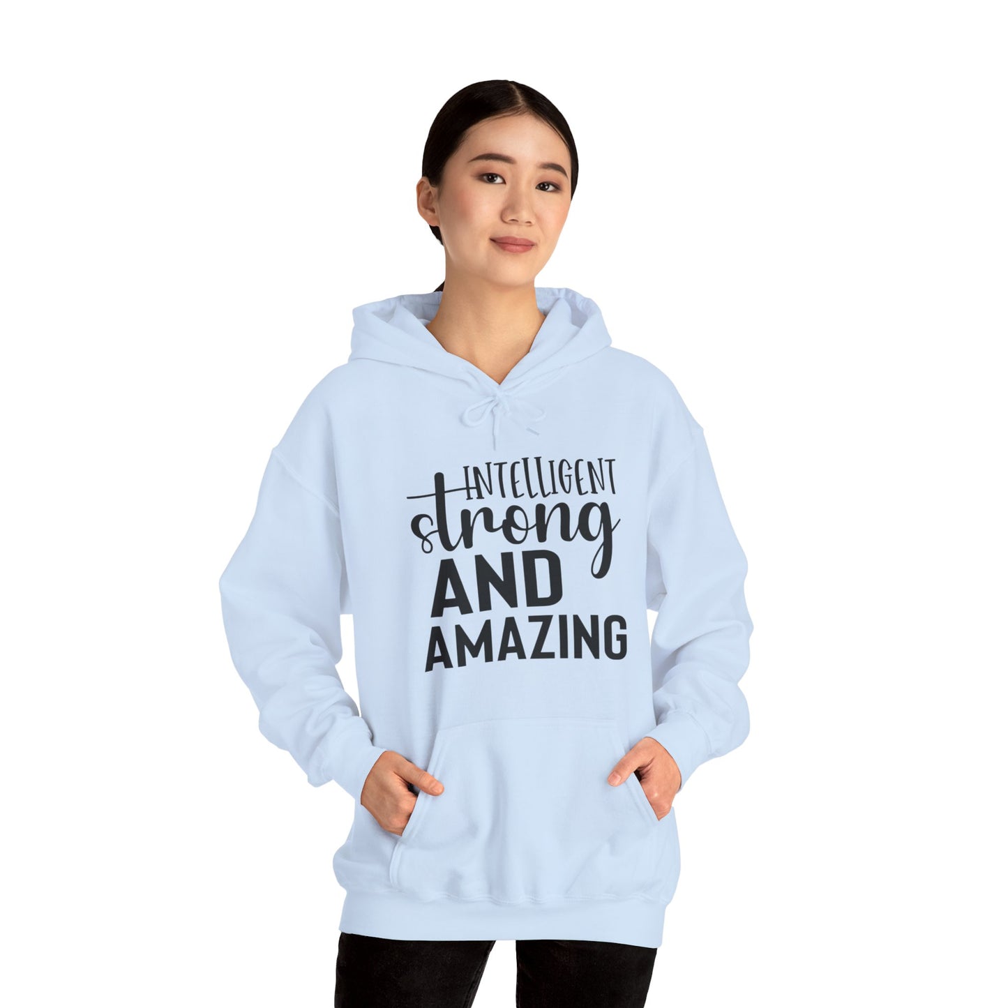 Intelligent Strong And Amazing Unisex Heavy Blend™ Hooded Sweatshirt