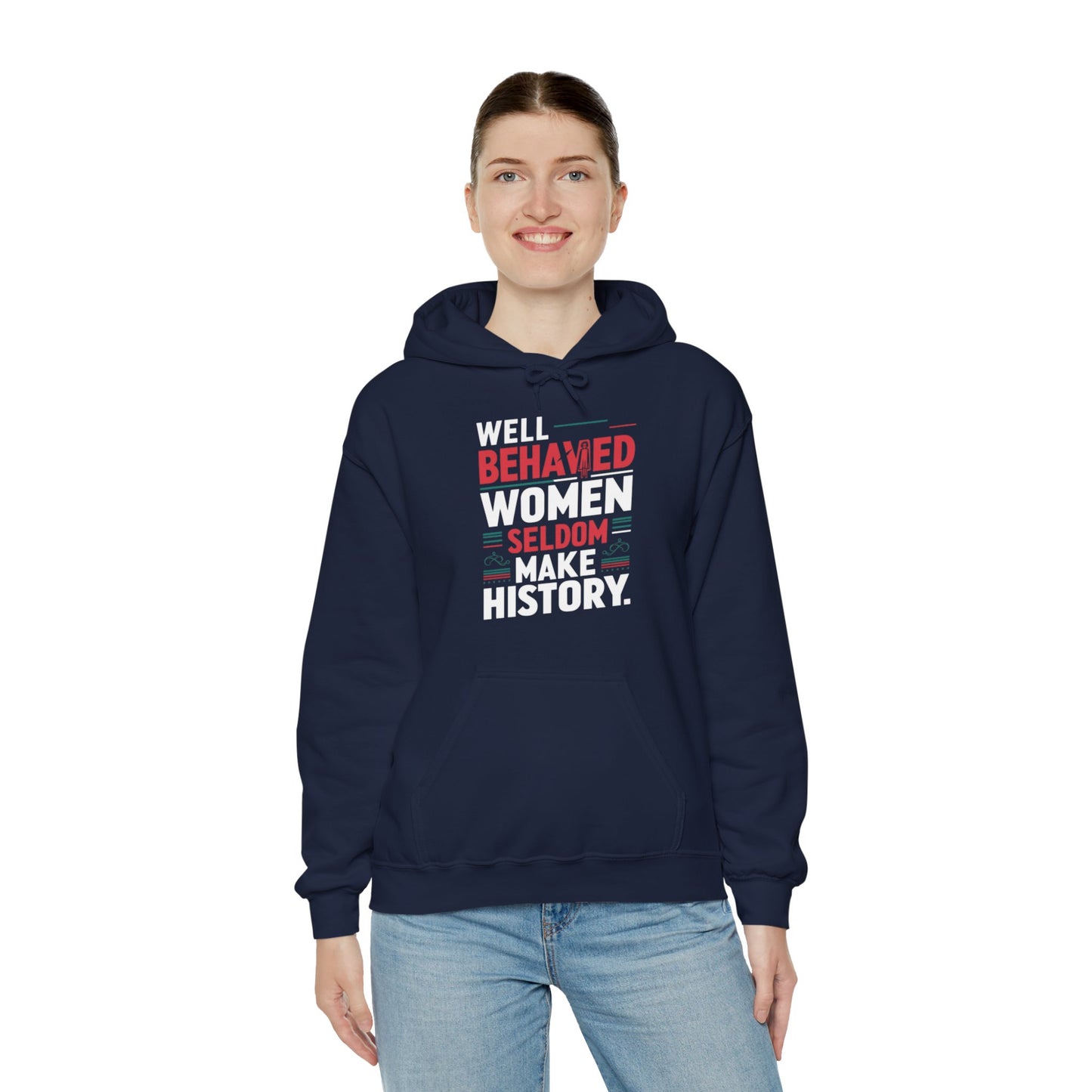 Well Behaved Printed Unisex Heavy Blend™ Hooded Sweatshirt