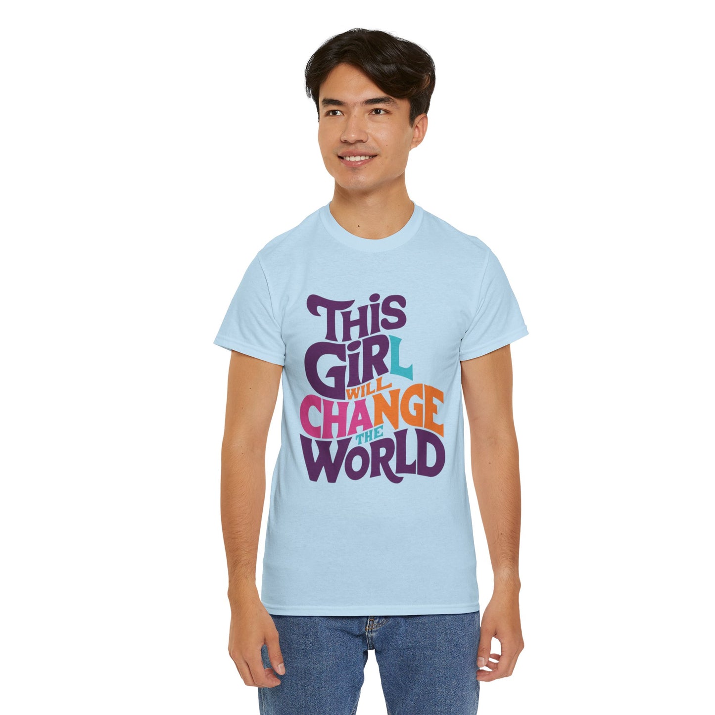 This Girl Printed  T Shirt with Hearts