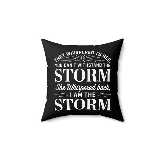 They Whispered Spun Polyester Square Pillow