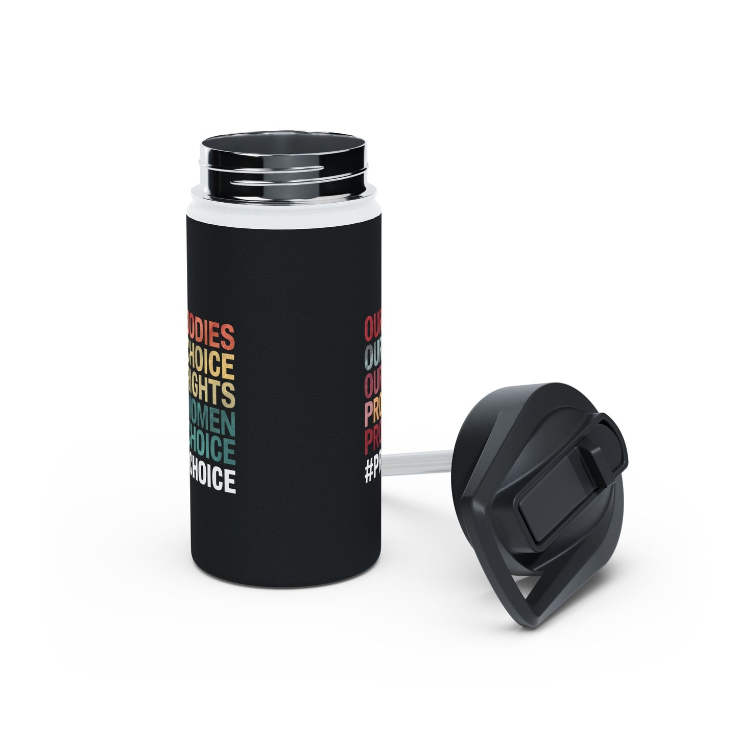 Our Bodies  Stainless Steel Water Bottle, Standard Lid