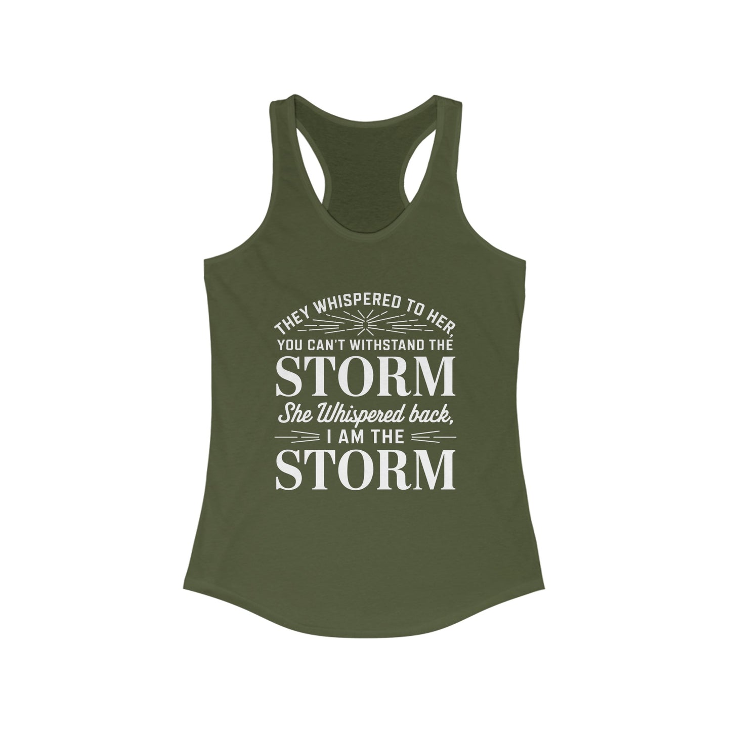 They Whispered Women's Ideal Racerback Tank