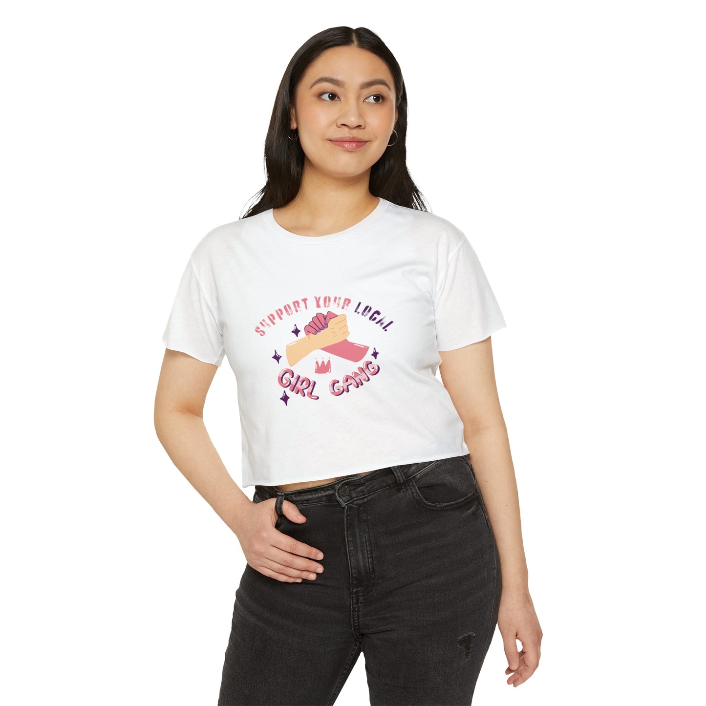 Support your local women's Women's Festival Crop Top