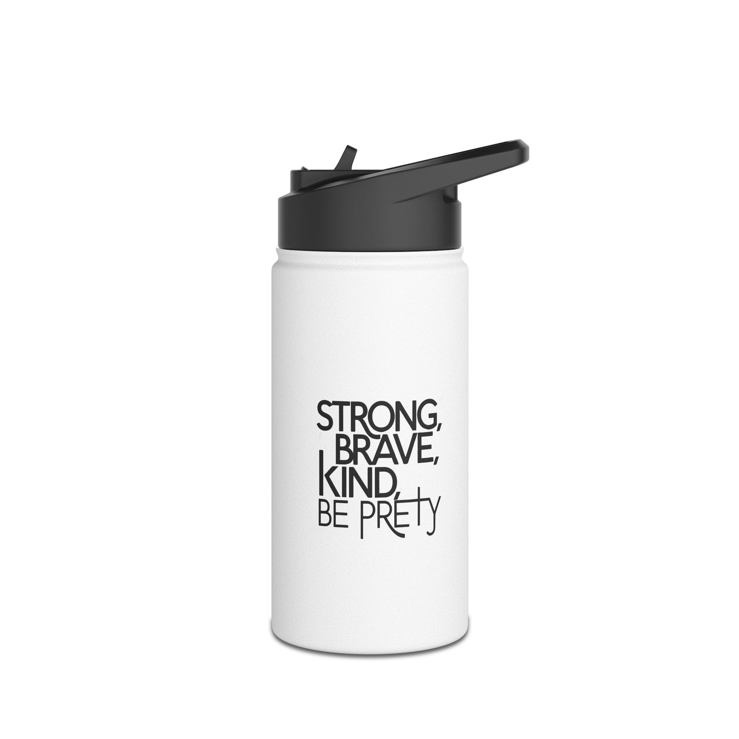 Strong Brave Stainless Steel Water Bottle, Standard Lid