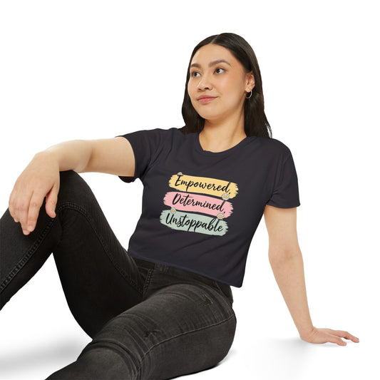 Empowered Women's Festival Crop Top