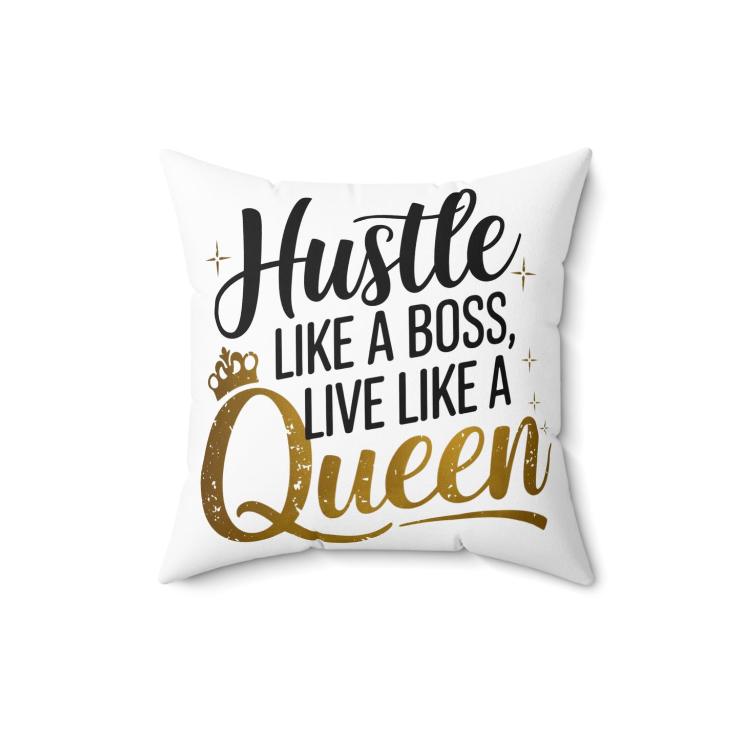 Hustle Spun Polyester Square Pillow