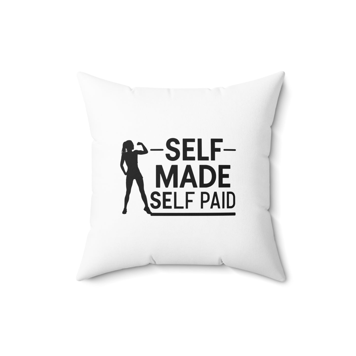 Self Made  Spun Polyester Square Pillow
