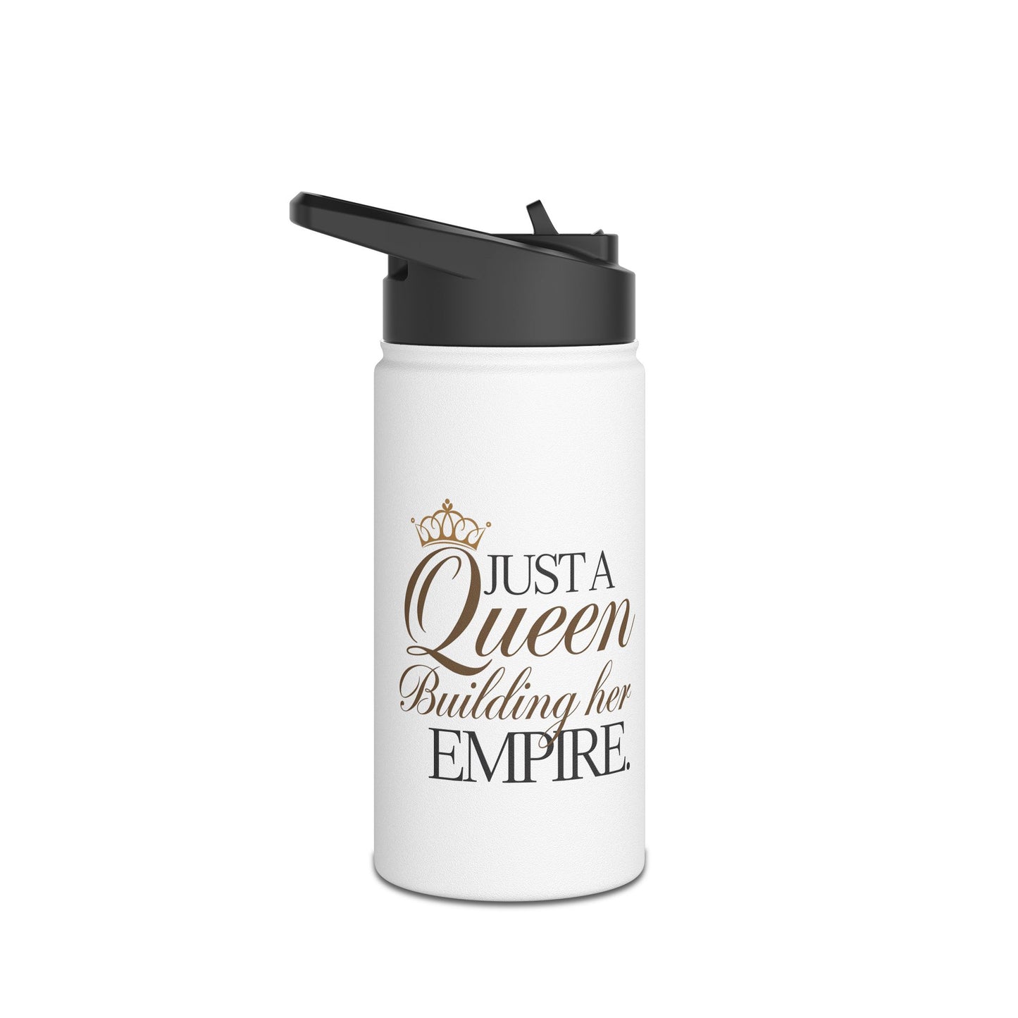 Just A Queen  Stainless Steel Water Bottle, Standard Lid