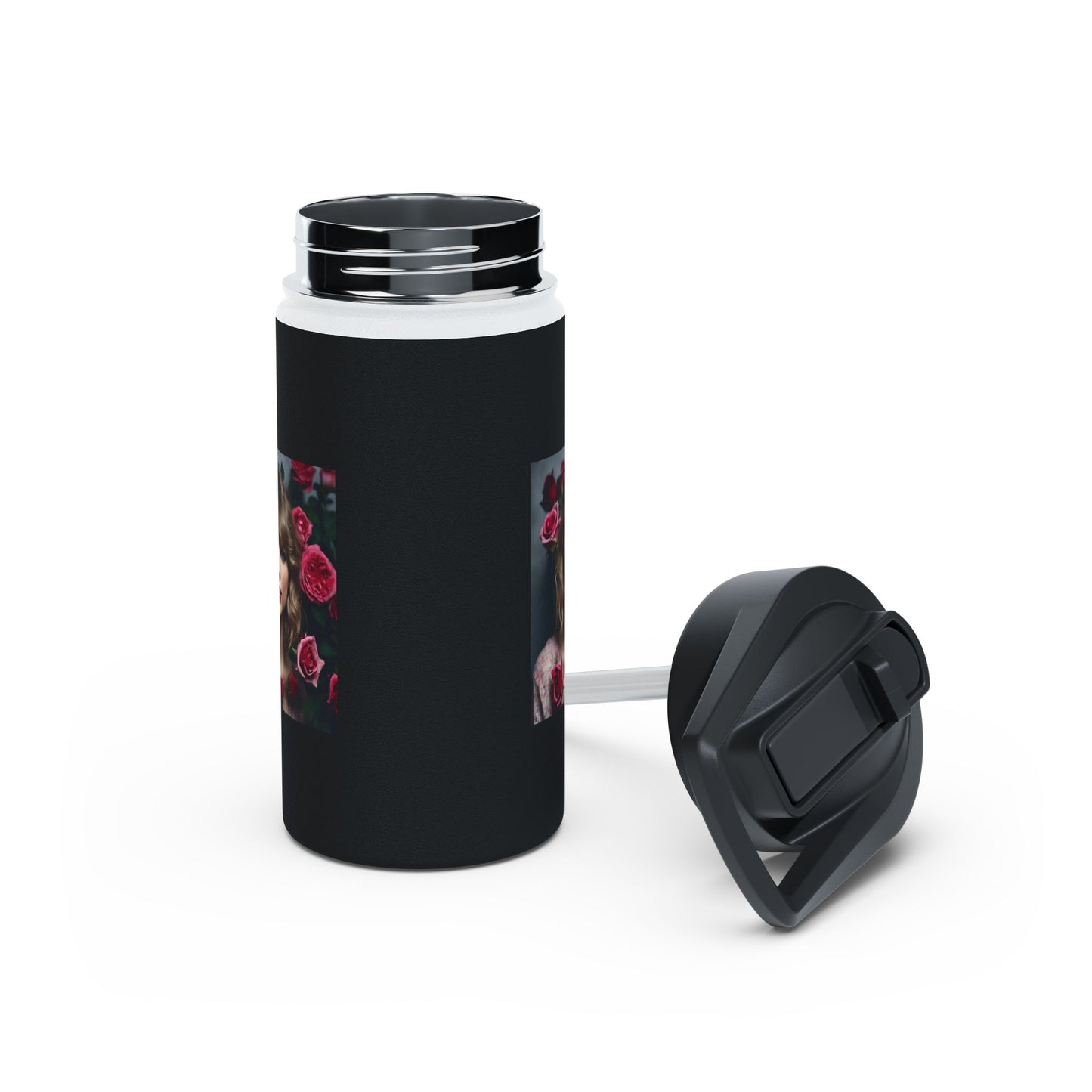 Women Stainless Steel Water Bottle, Standard Lid