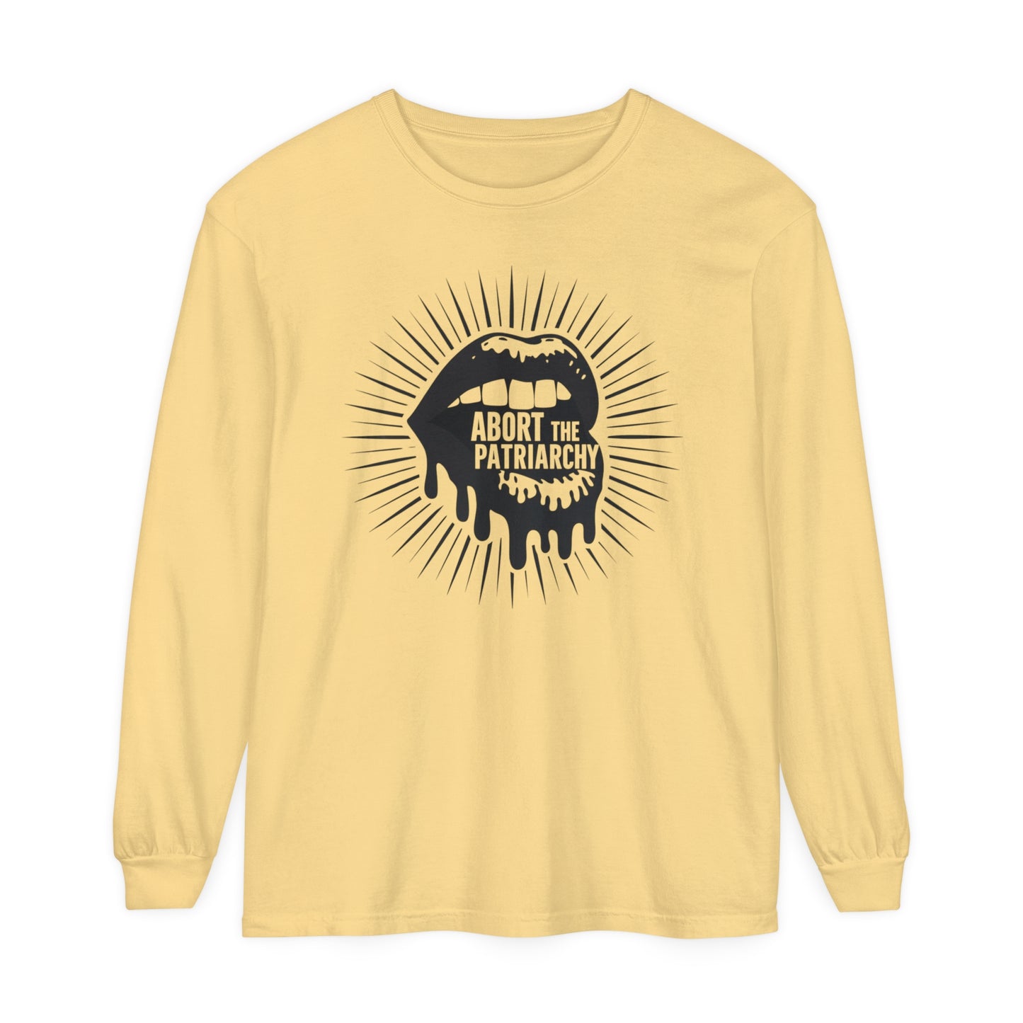 Abort The Women Garment-dyed Long Sleeve T-Shirt