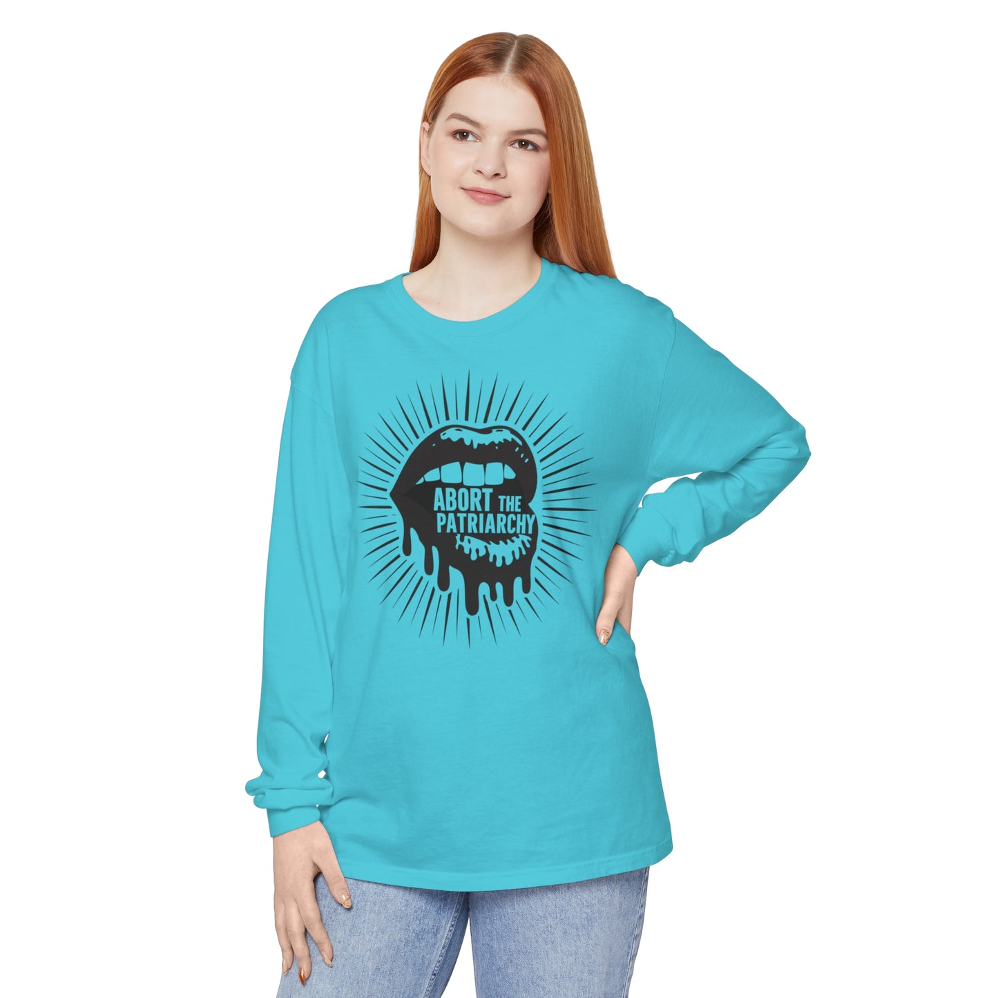 Abort The Women Garment-dyed Long Sleeve T-Shirt