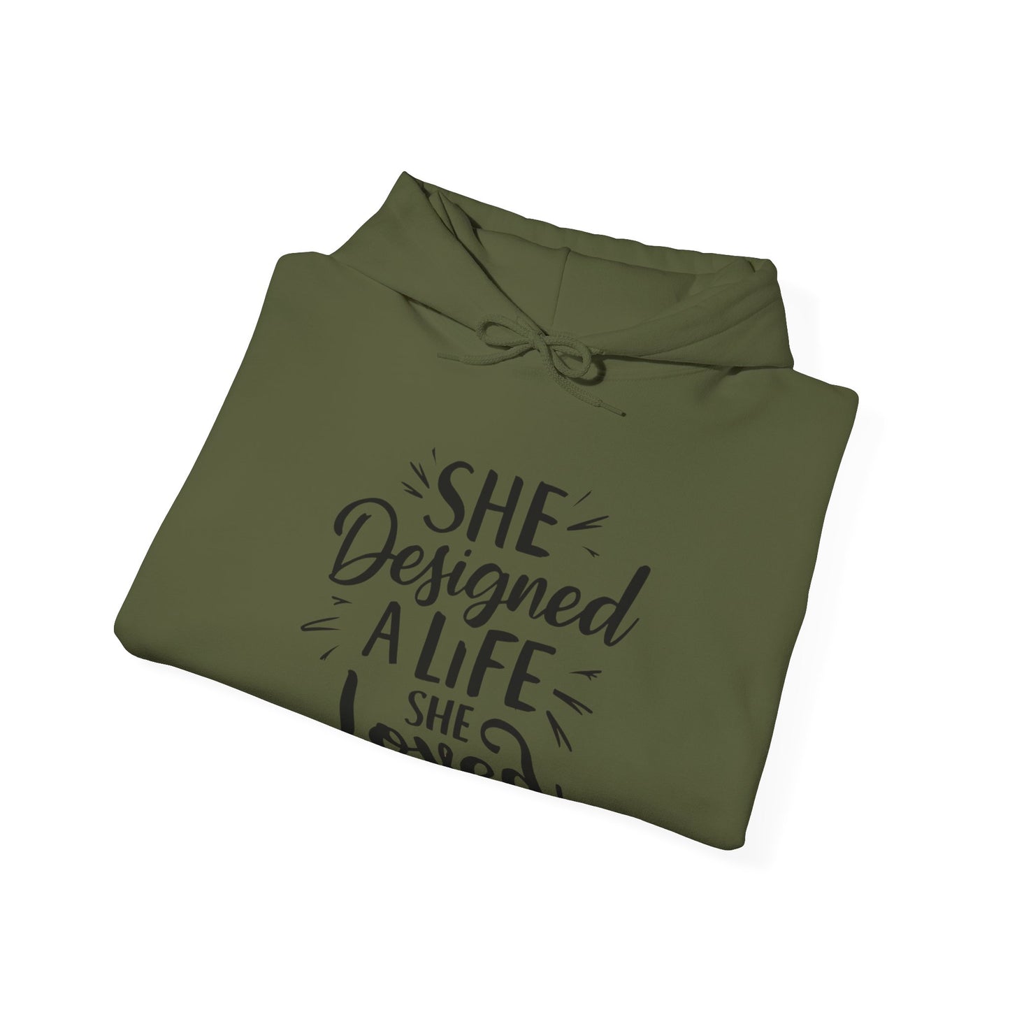 She Designed Printed Unisex Heavy Blend™ Hooded Sweatshirt