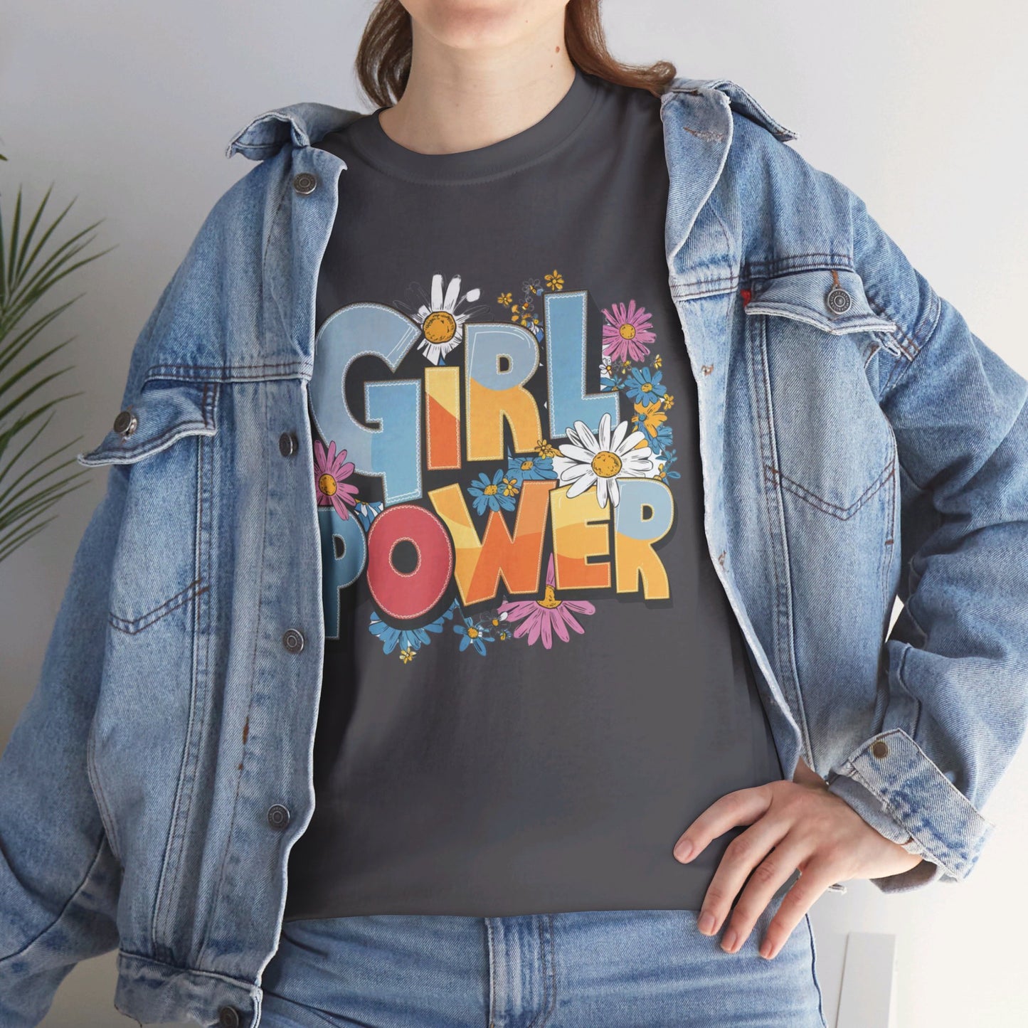 Girl Power Women Heavy Cotton Tee