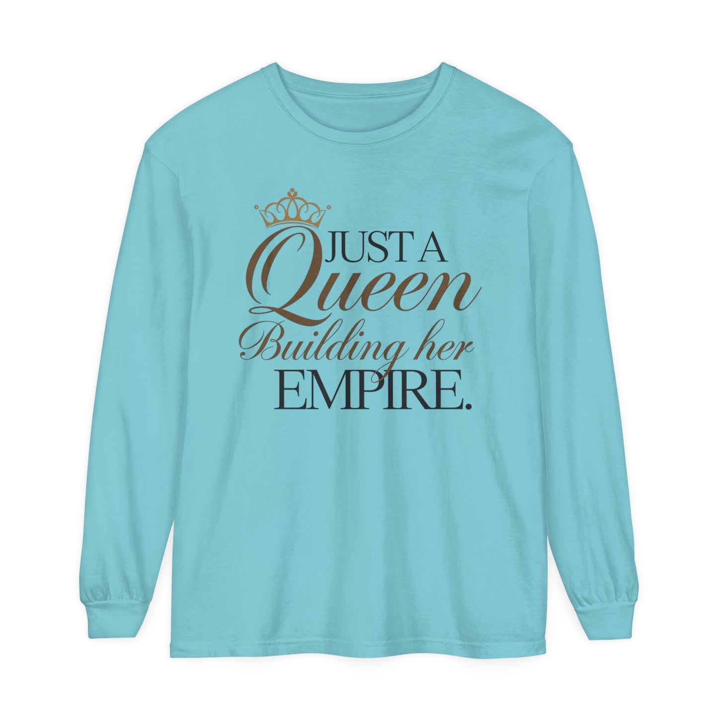 Just A Women Garment-dyed Long Sleeve T-Shirt