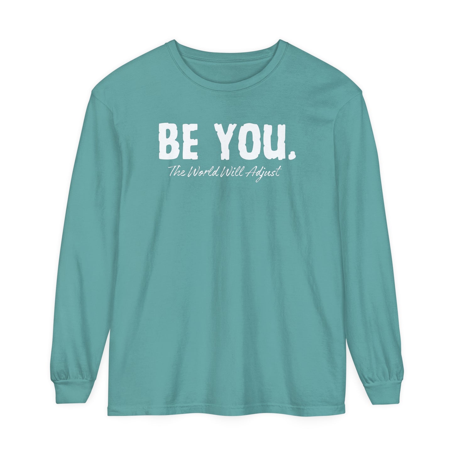 Be You Women Garment-dyed Long Sleeve T-Shirt