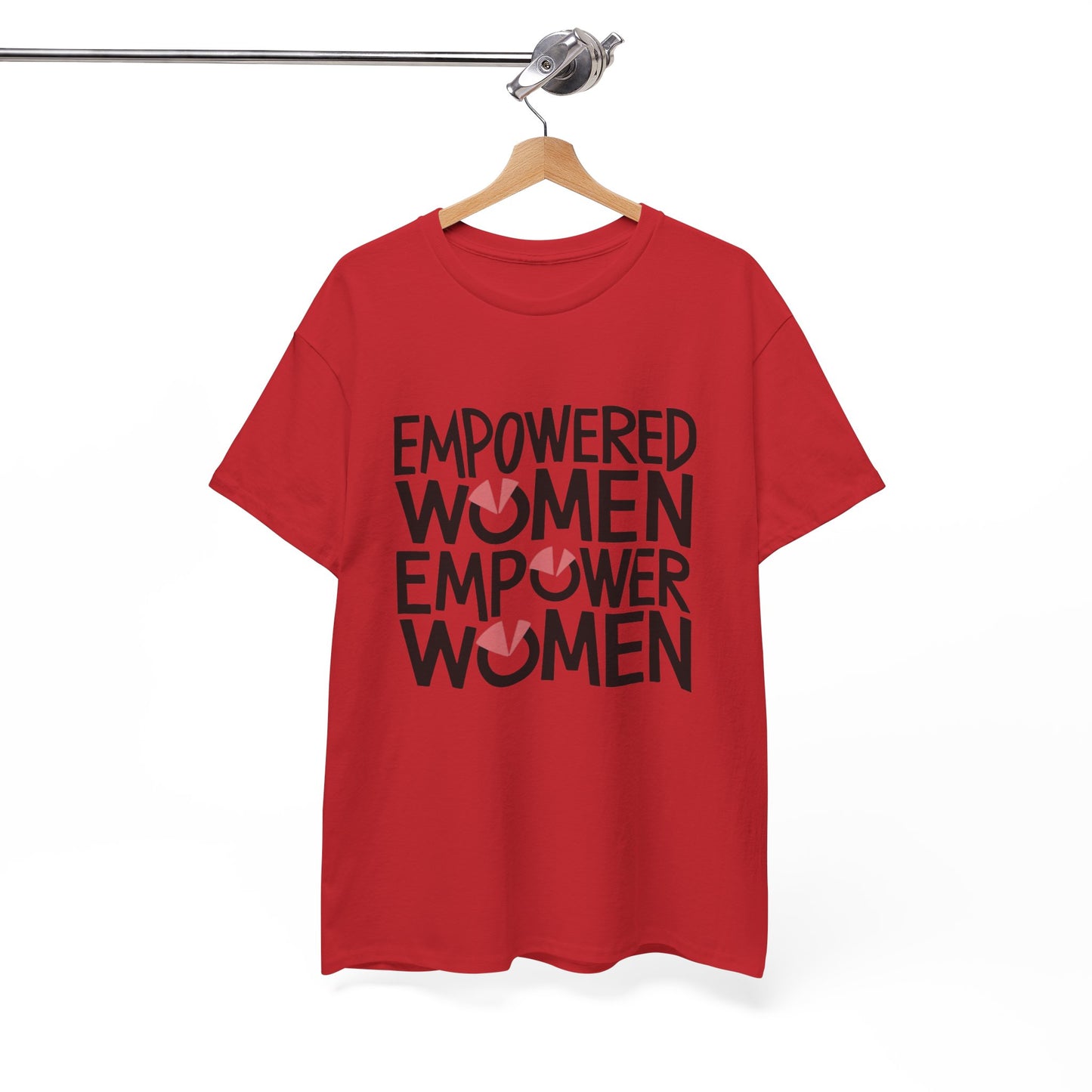 Empowered Printed T Shirt with Hearts