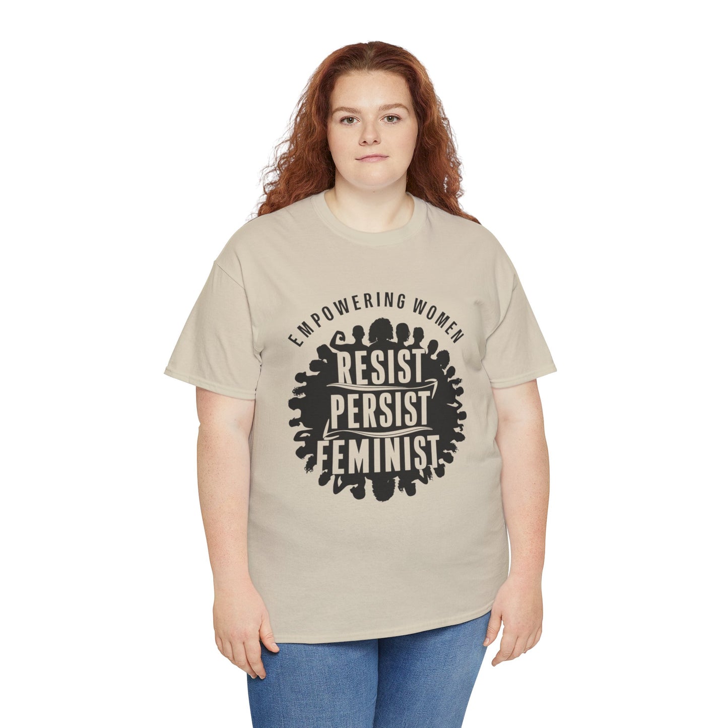Empowering Women Printed T Shirt with Hearts