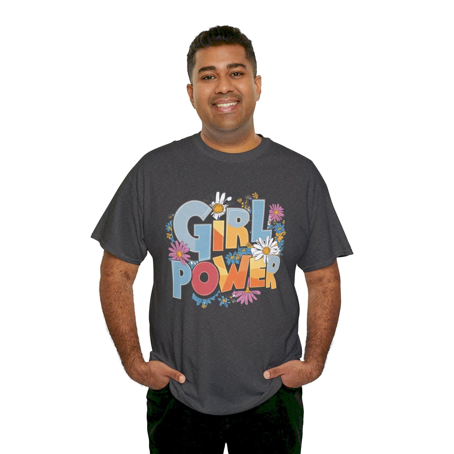 Girl Power Women Heavy Cotton Tee
