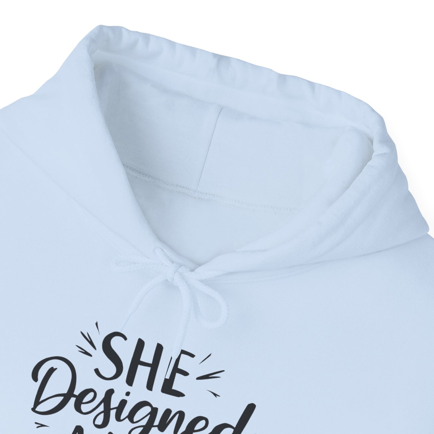 She Designed Printed Unisex Heavy Blend™ Hooded Sweatshirt
