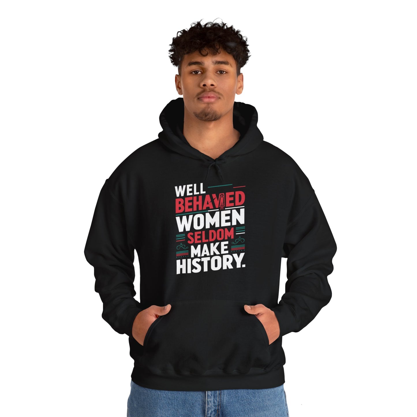 Well Behaved Printed Unisex Heavy Blend™ Hooded Sweatshirt
