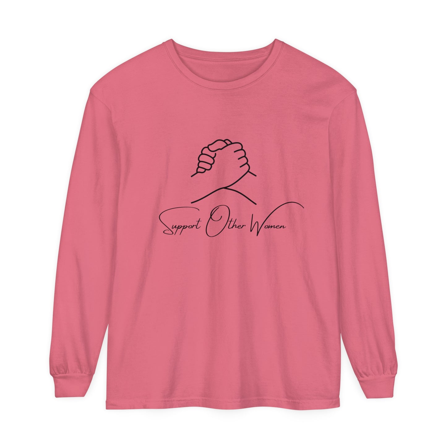 Support Other women Women Garment-dyed Long Sleeve T-Shirt