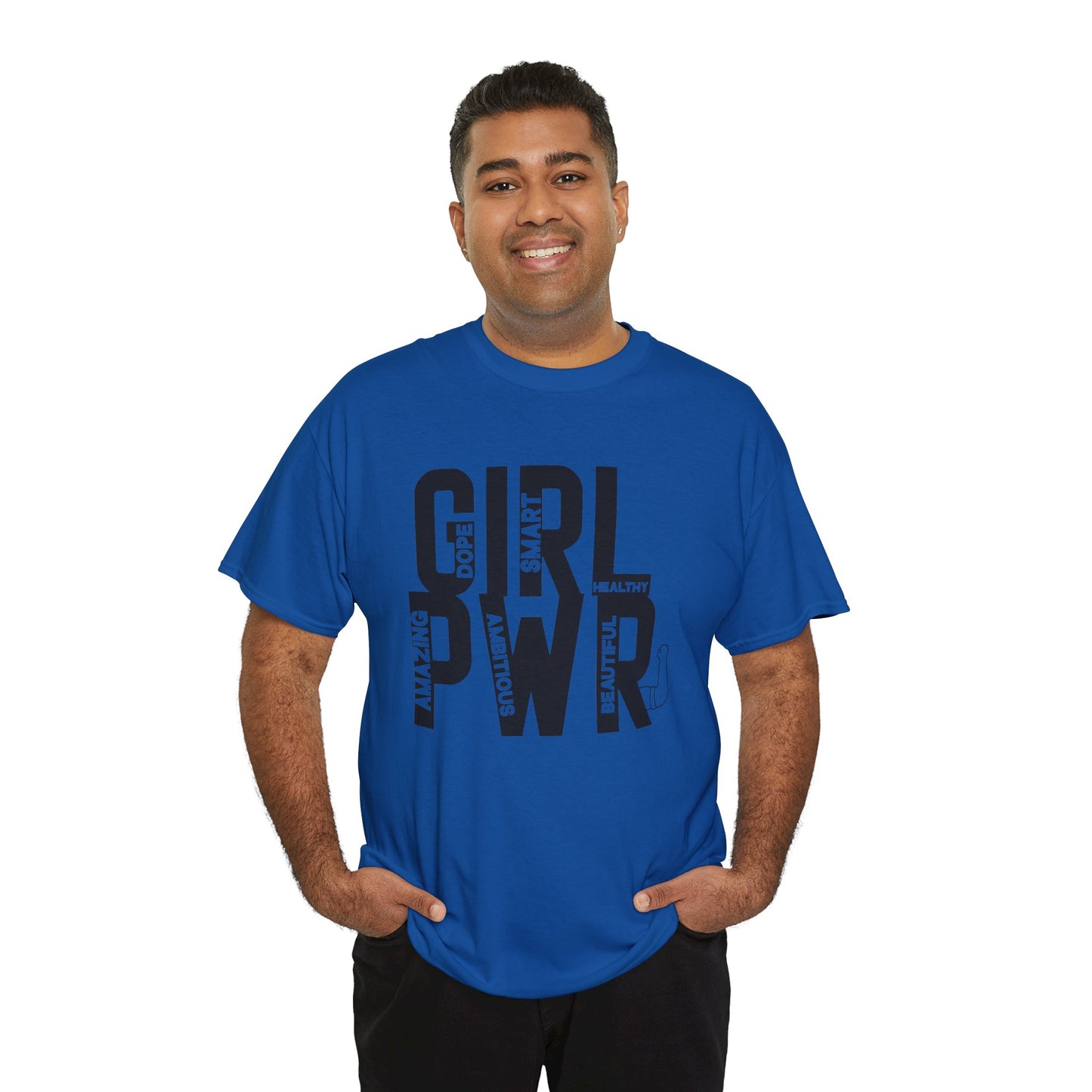 GIRL PWR Printed T Shirt with Hearts