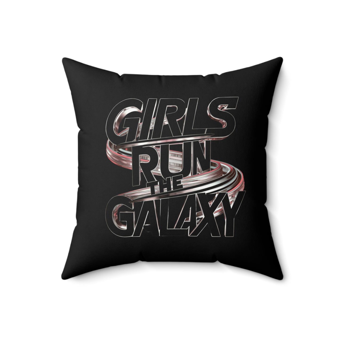 Girls Run   Spun Polyester Square Pillow
