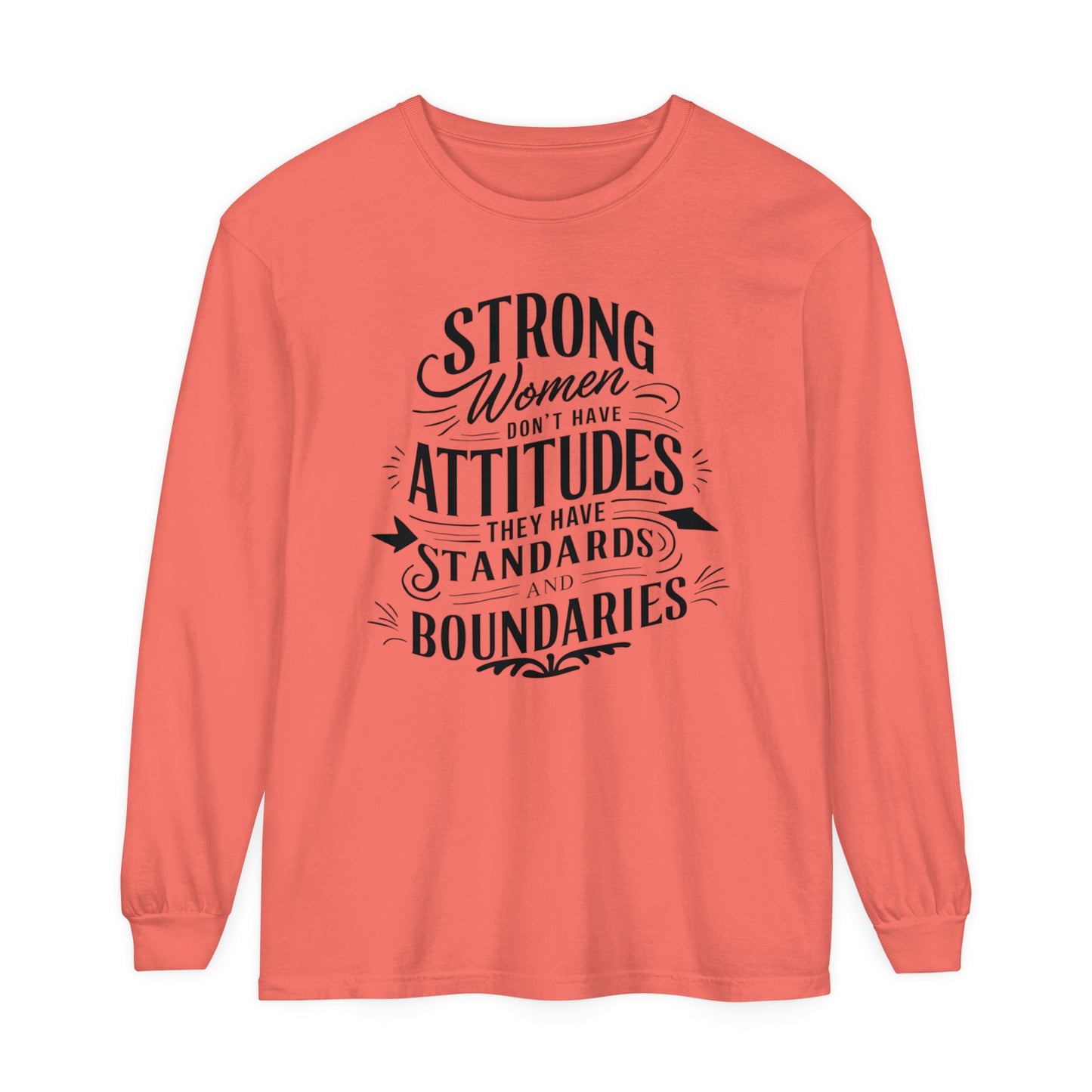 Strong Women Women Garment-dyed Long Sleeve T-Shirt