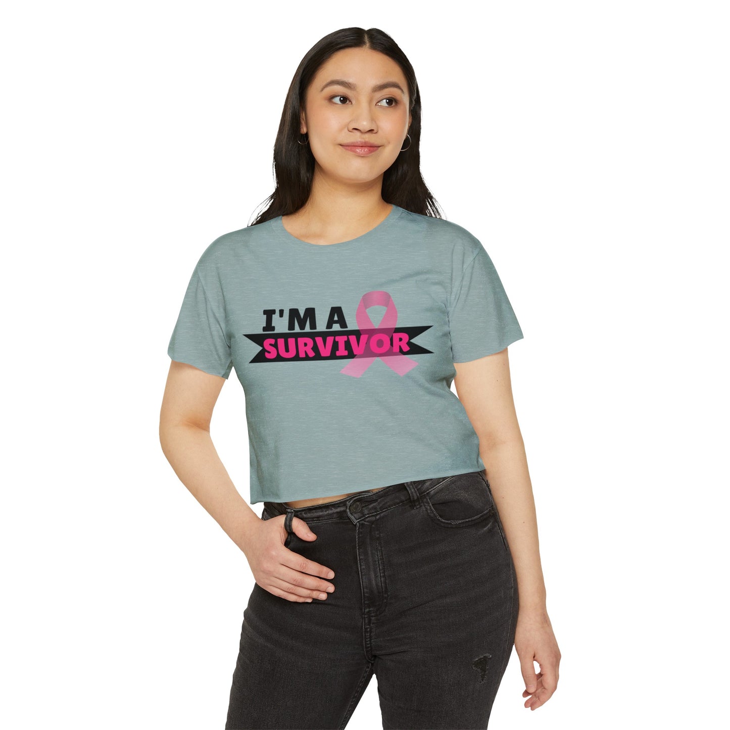 I'M A Survivor Women's Festival Crop Top