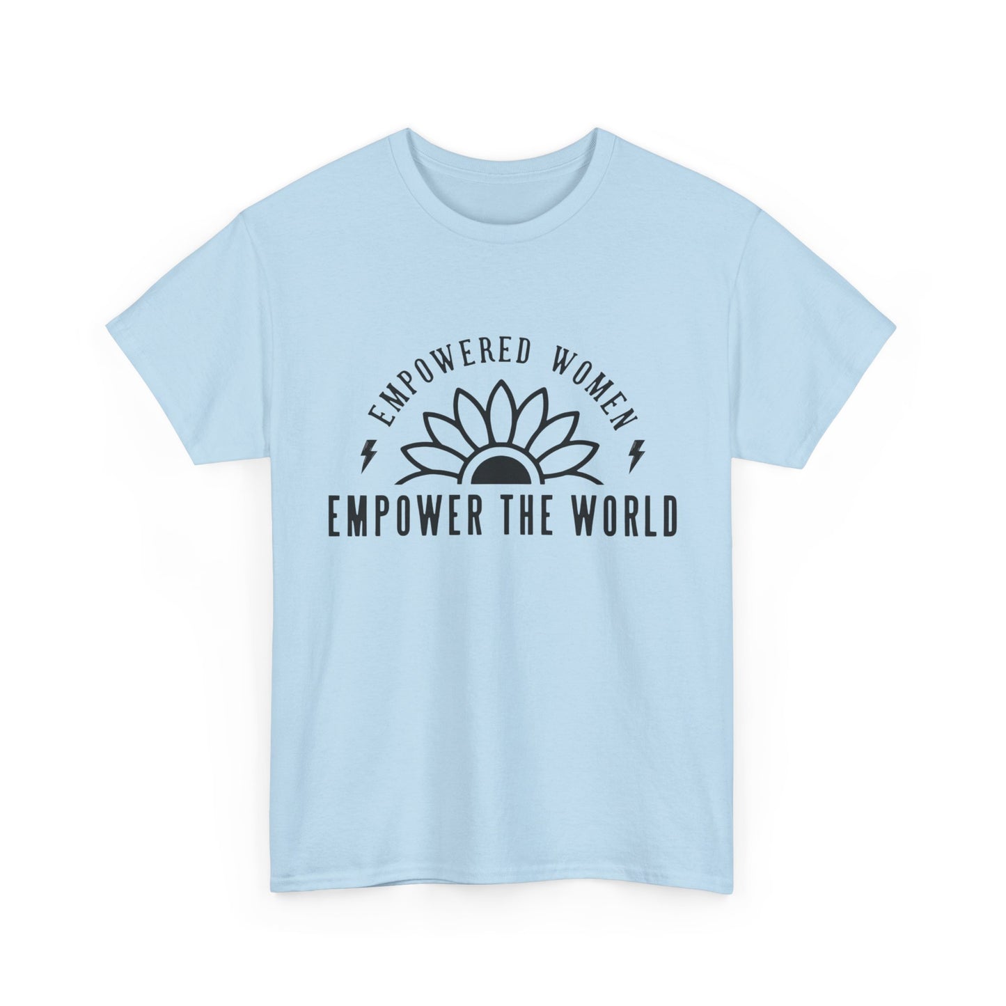 Empowered Women Printed T Shirt with Hearts