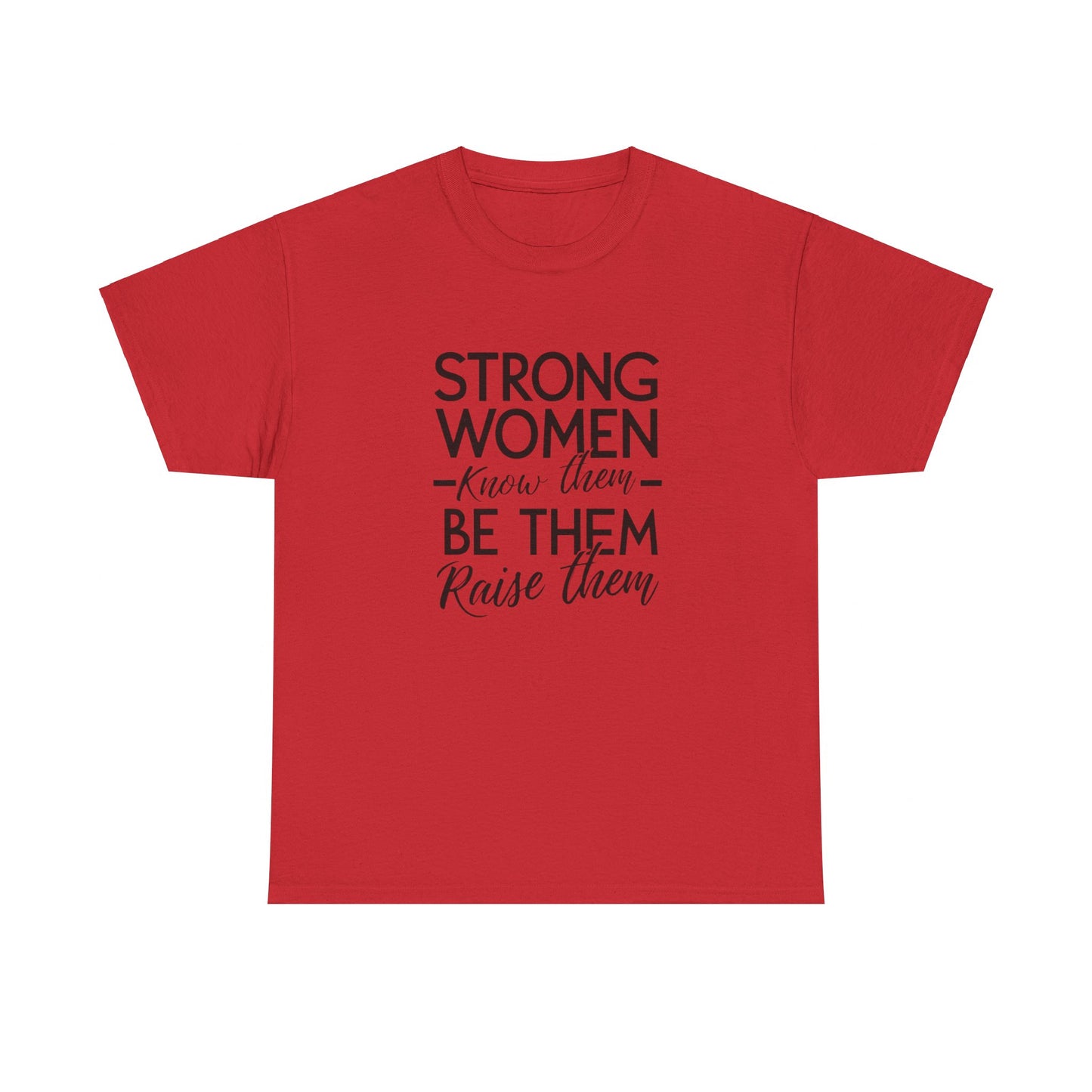 Strong Women Printed T Shirt with Hearts