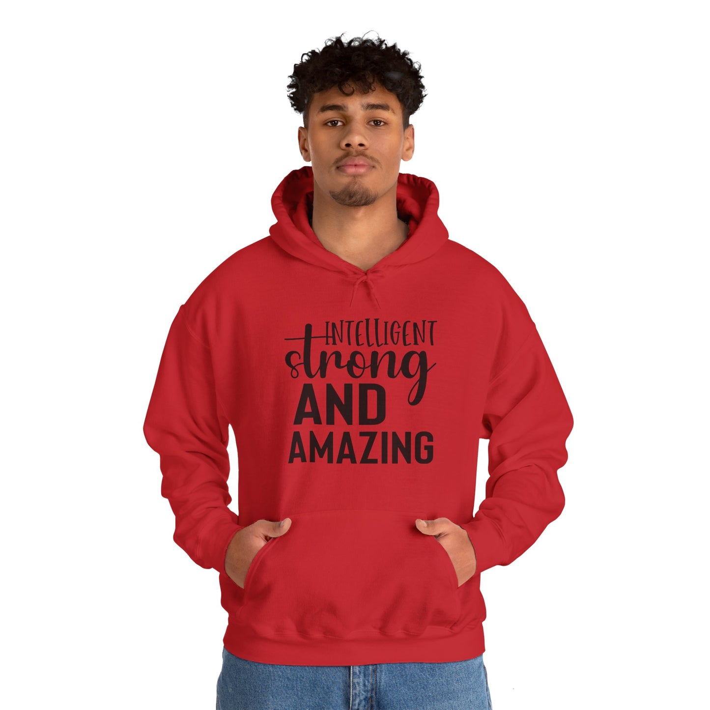 Intelligent Strong And Amazing Unisex Heavy Blend™ Hooded Sweatshirt