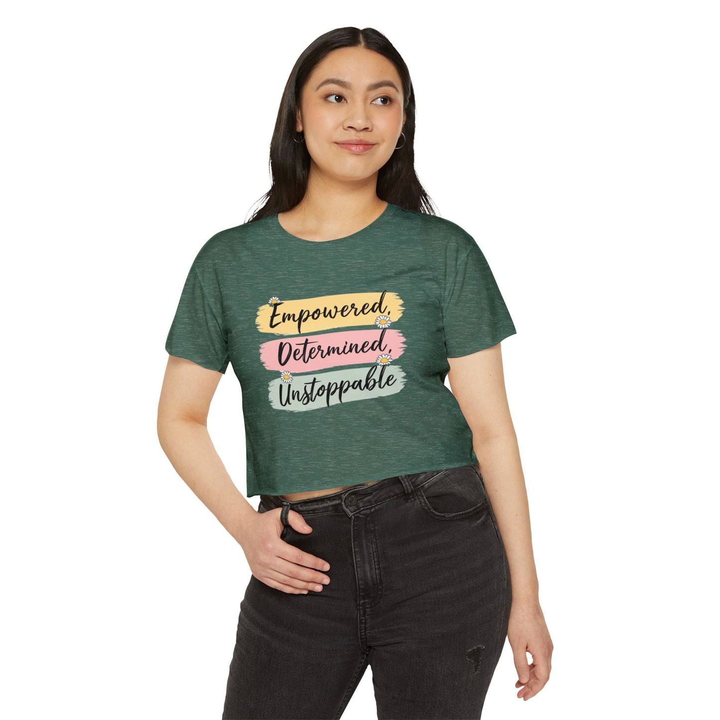 Empowered Women's Festival Crop Top