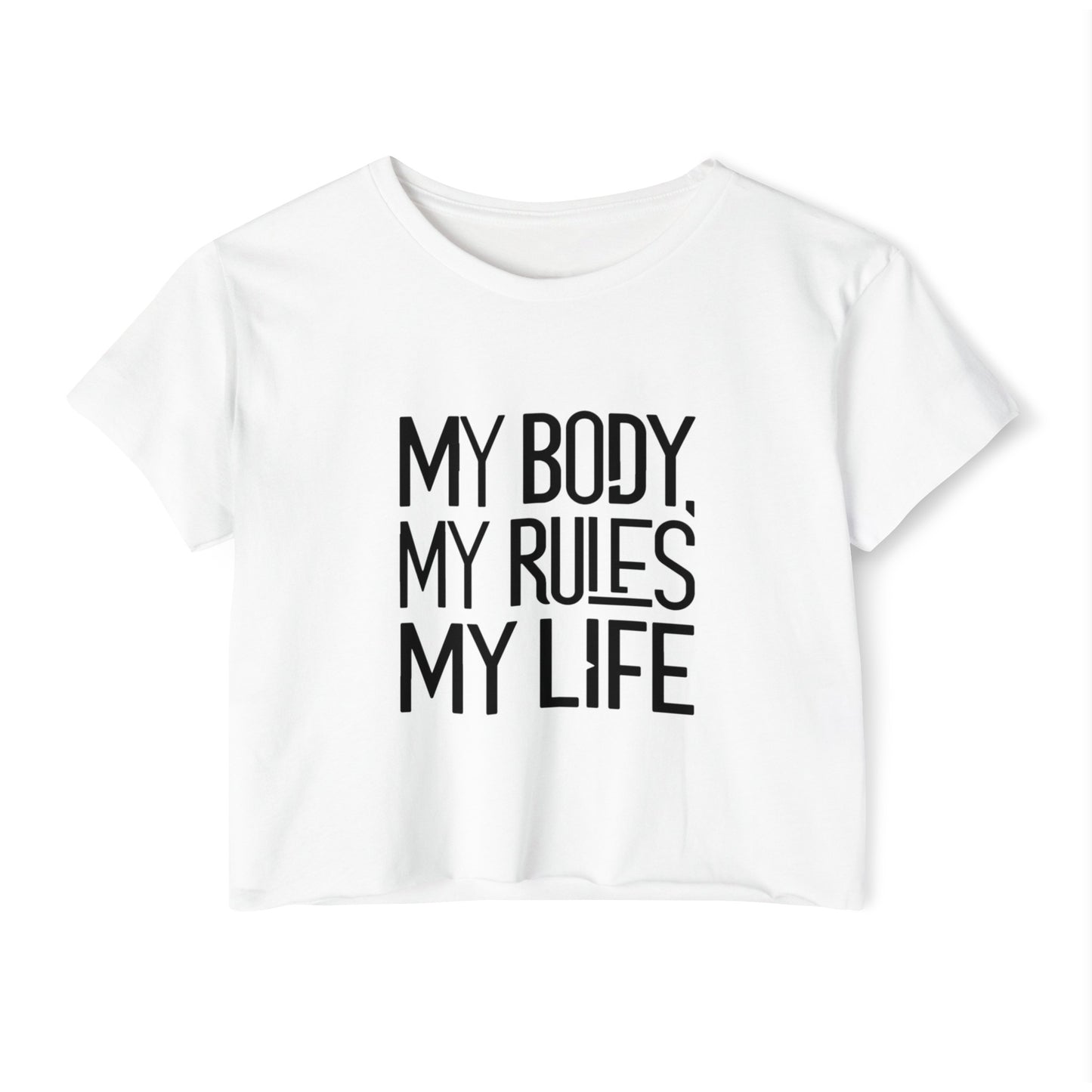 My Body, My Rules, Women's Festival Crop Top