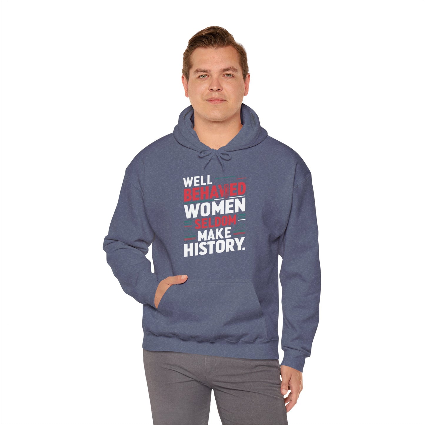 Well Behaved Printed Unisex Heavy Blend™ Hooded Sweatshirt