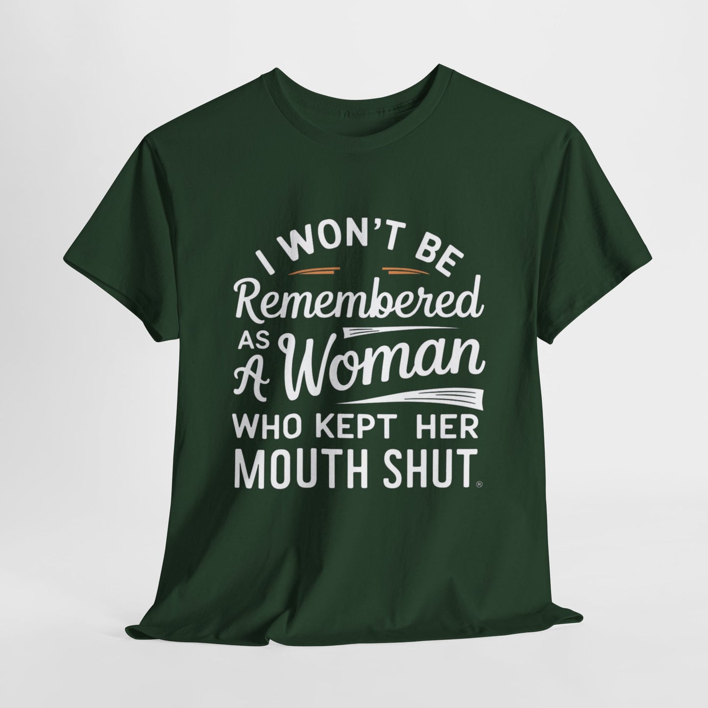 I WON'T Be Printed  T Shirt with Hearts