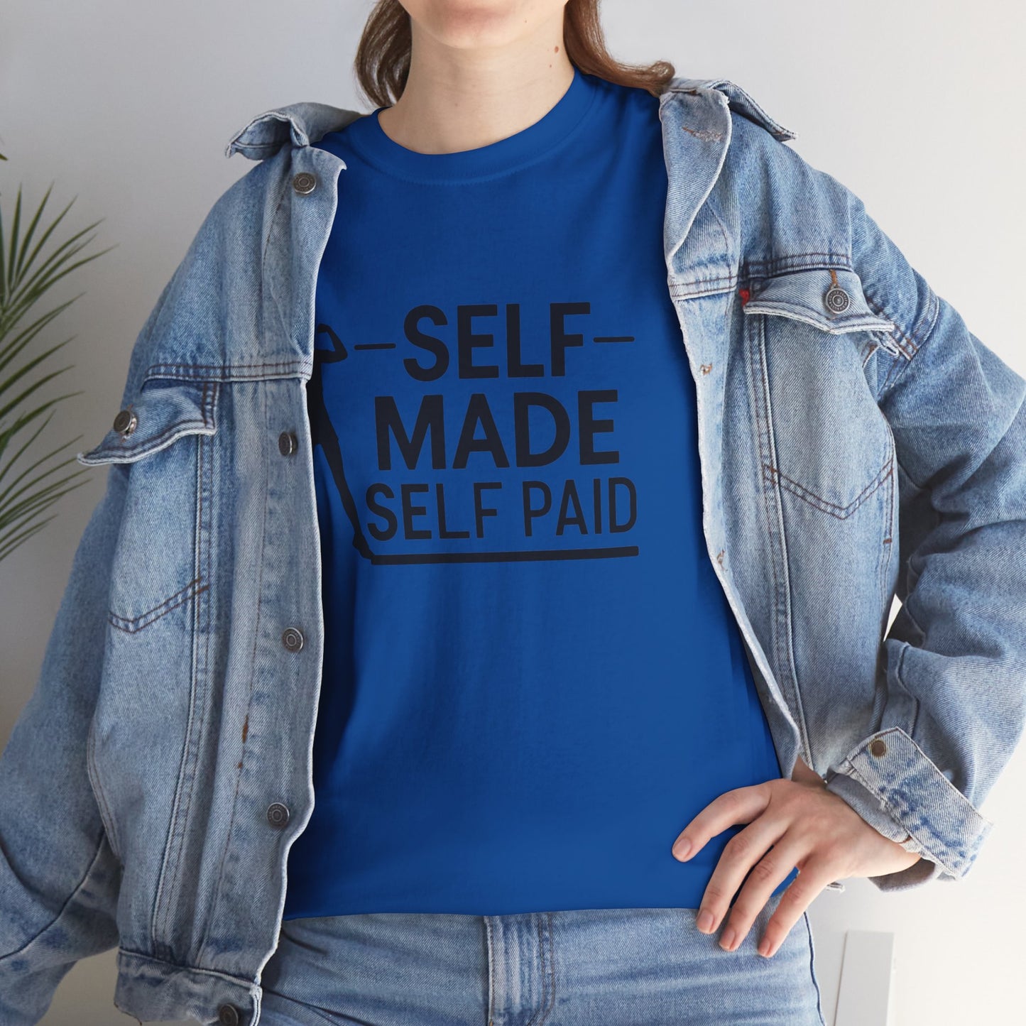 Self Made Printed T Shirt with Hearts