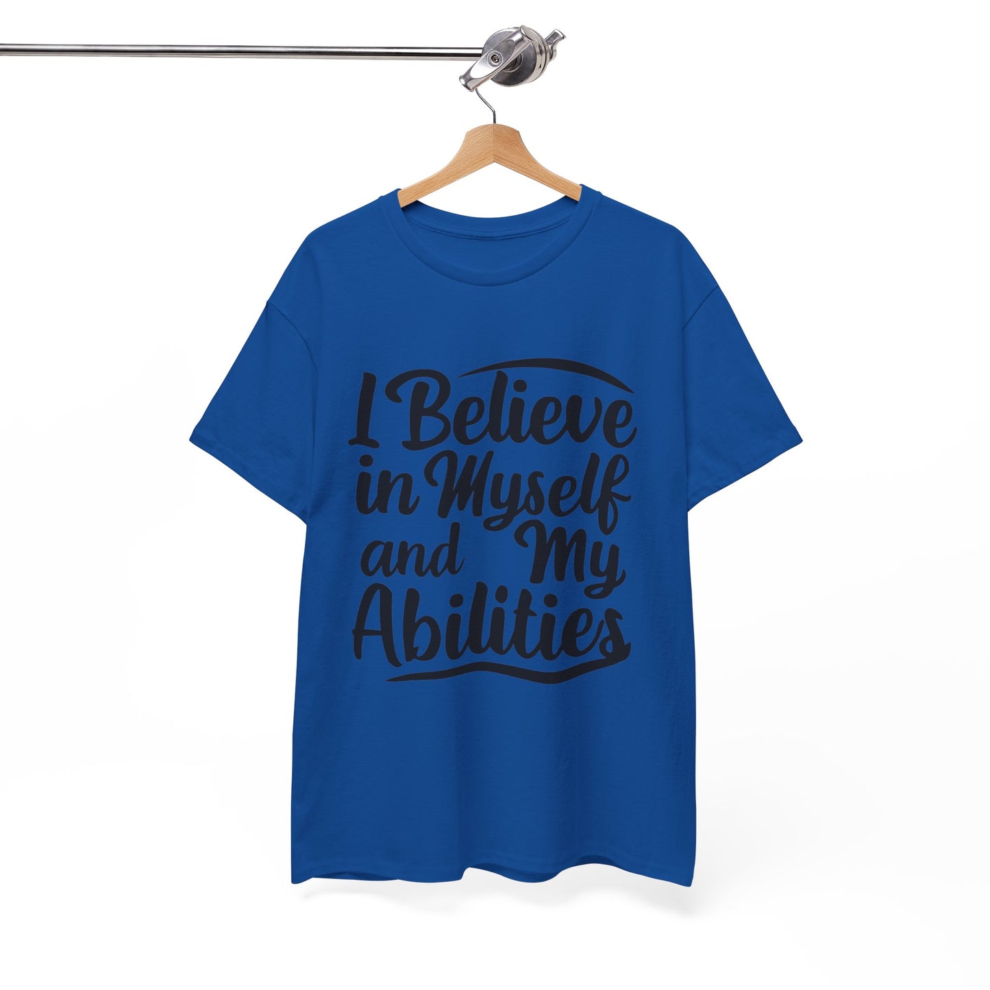 I Believe Printed T Shirt with Hearts
