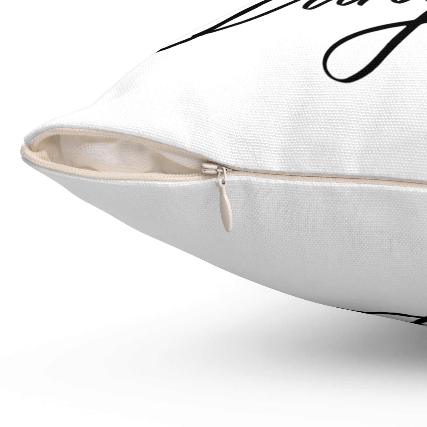 A Woman Spun Polyester Square Pillow