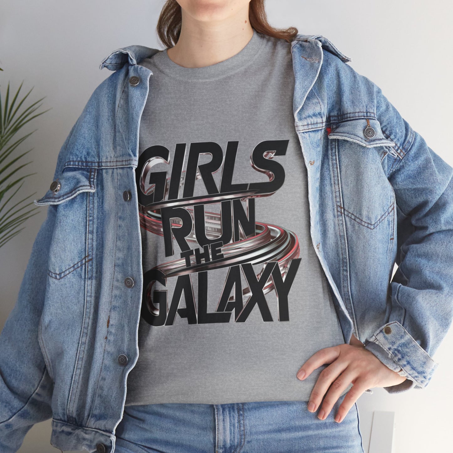 Girl Run The Galaxy T Shirt with Hearts