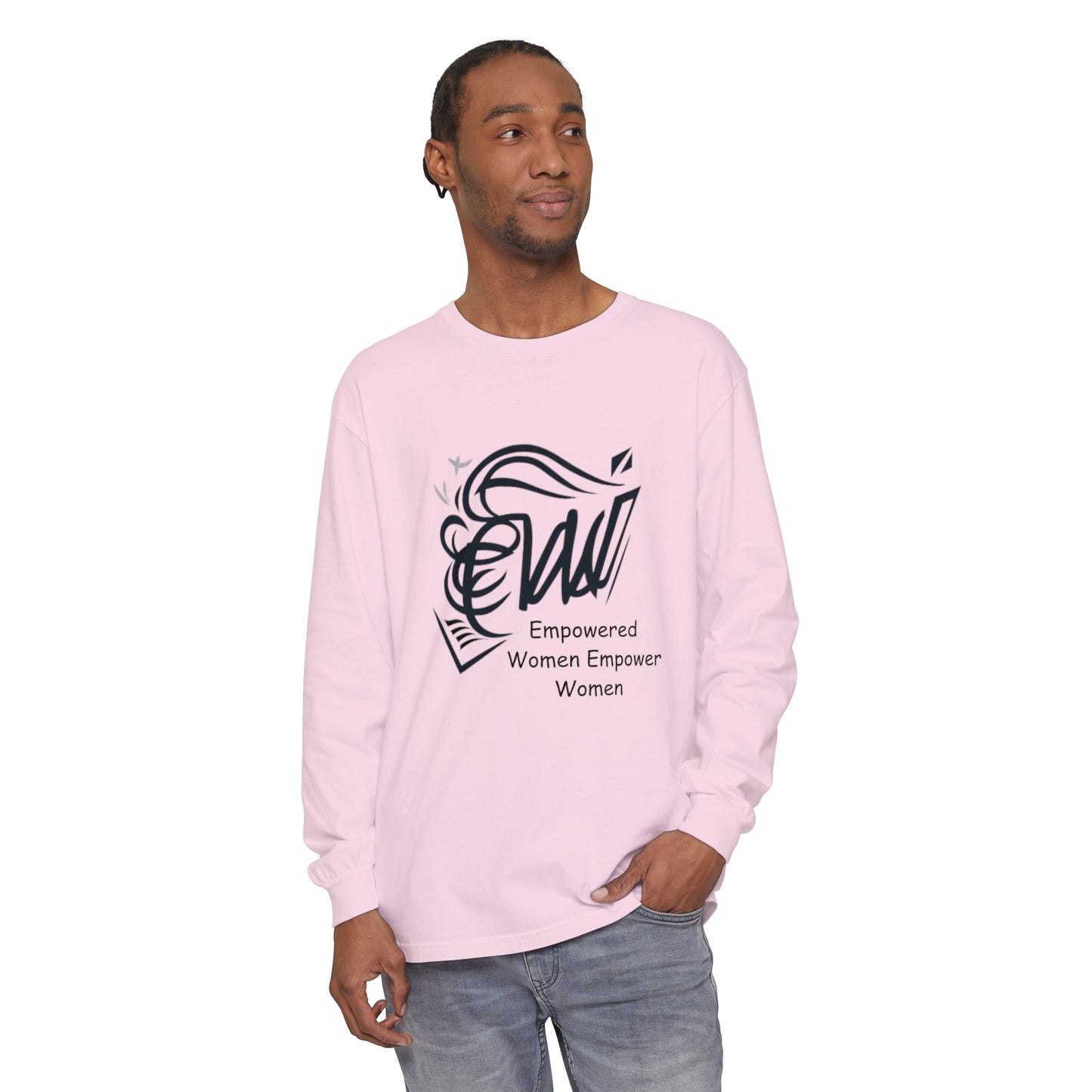 Empowered Women Garment-dyed Long Sleeve T-Shirt