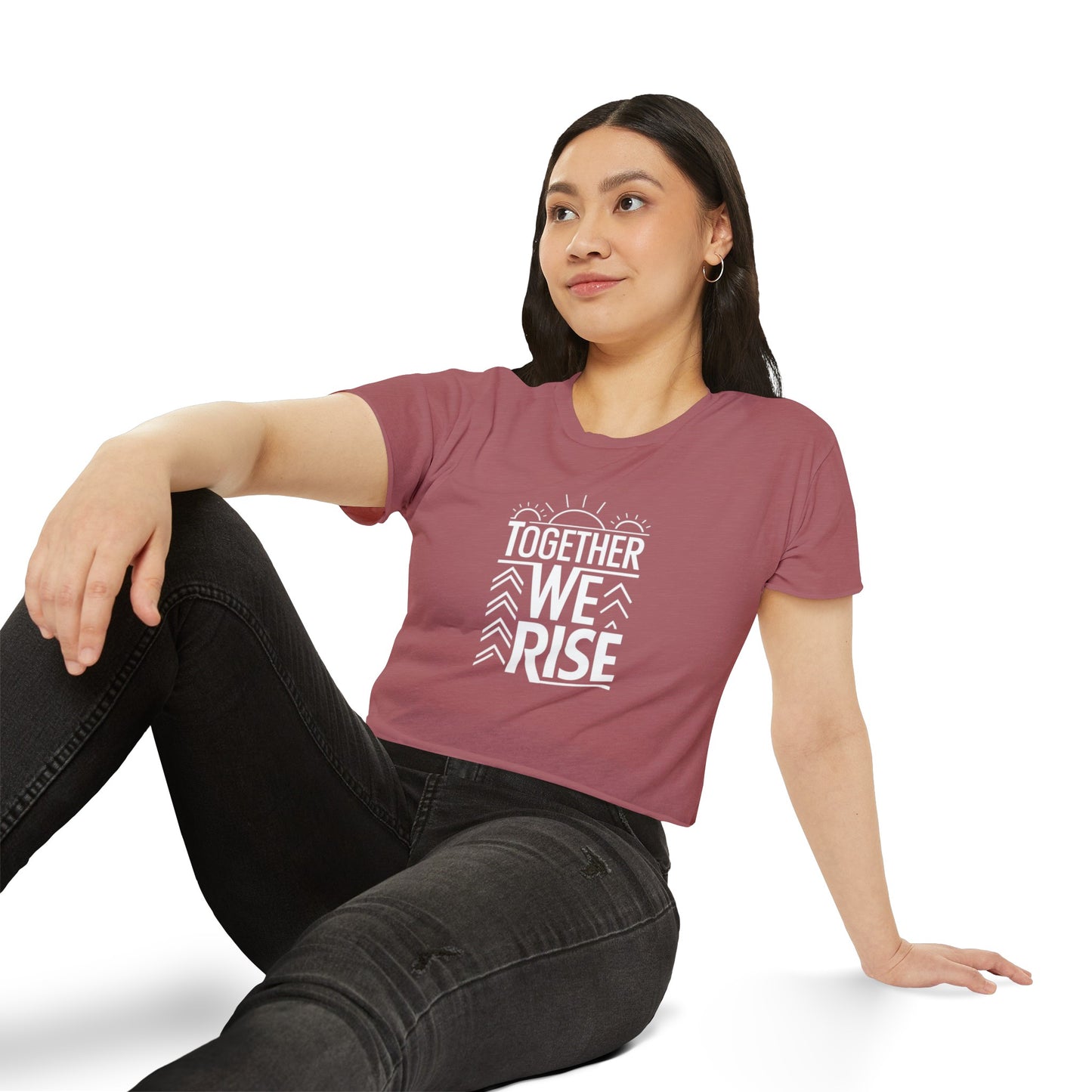 Together We Rise Women's Festival Crop Top