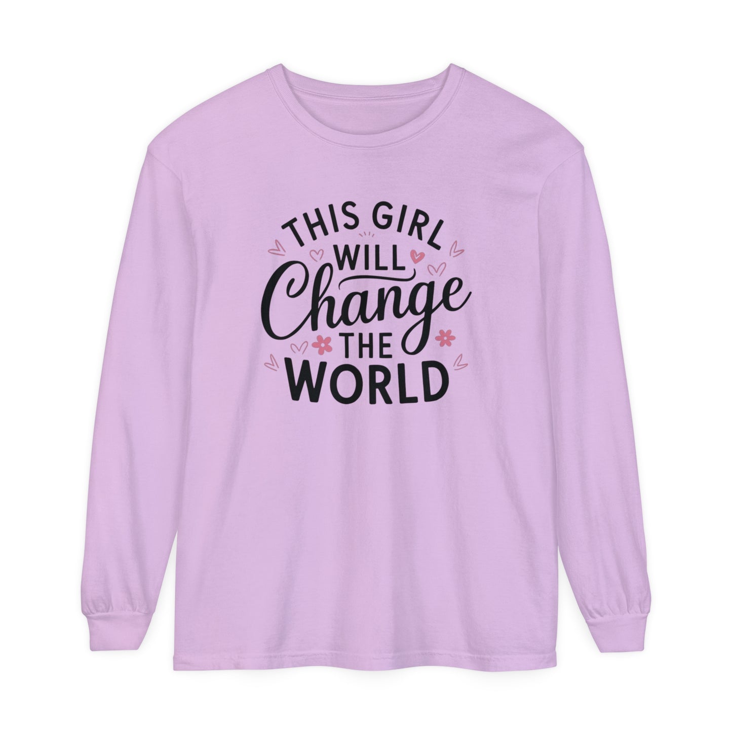 This Girl Garment-dyed Long Sleeve T-Shirt
