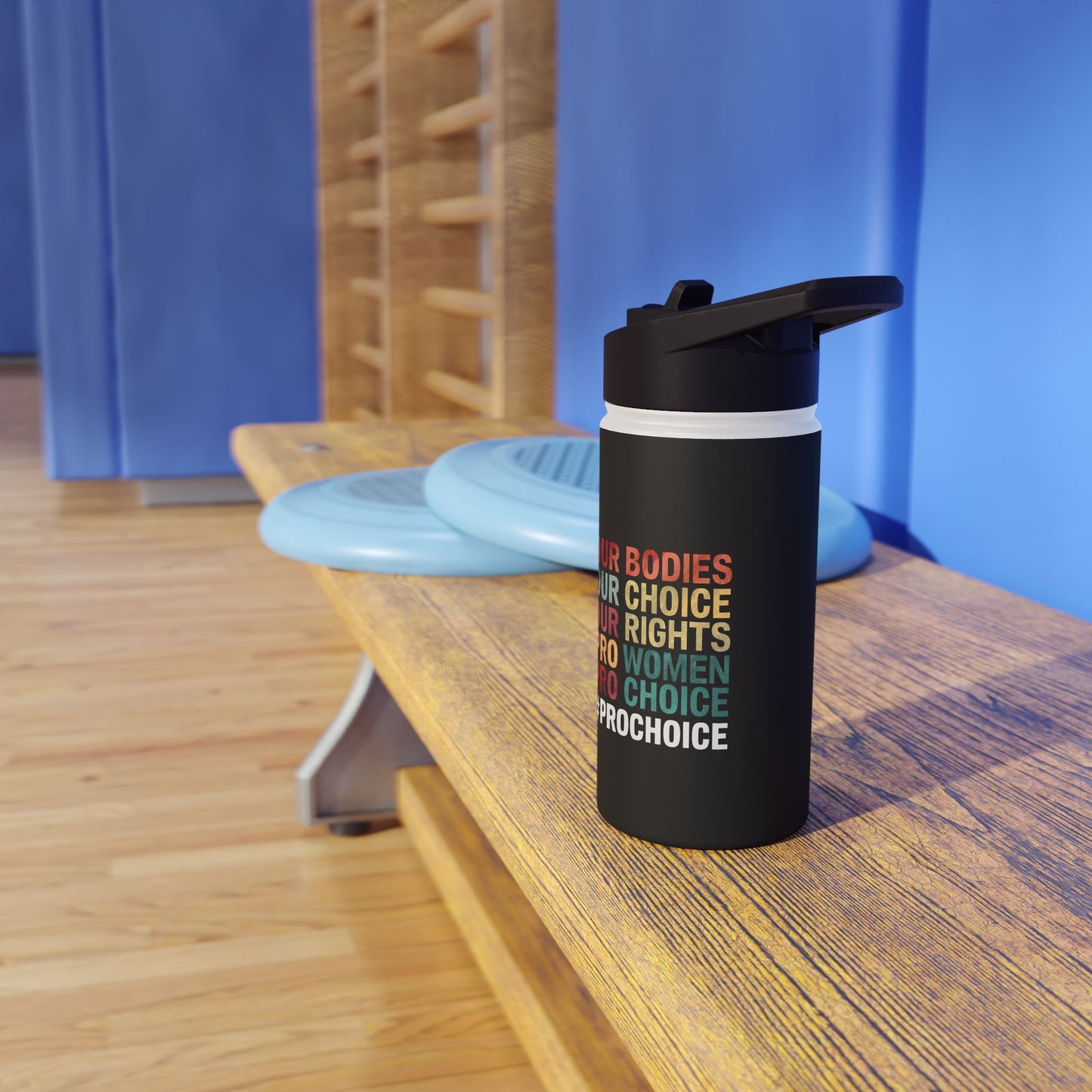 Our Bodies  Stainless Steel Water Bottle, Standard Lid