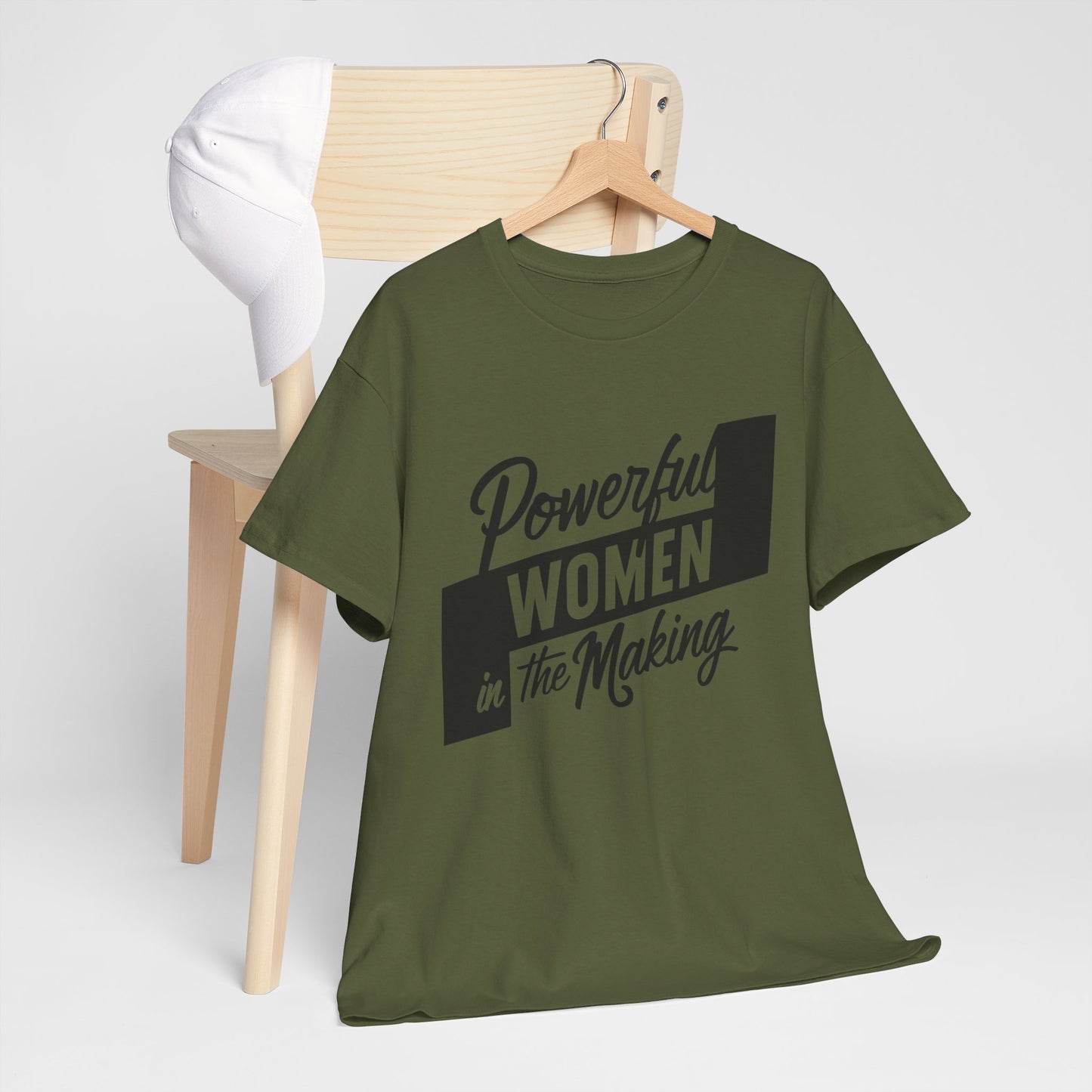 Powerful Women Printed T Shirt with Hearts