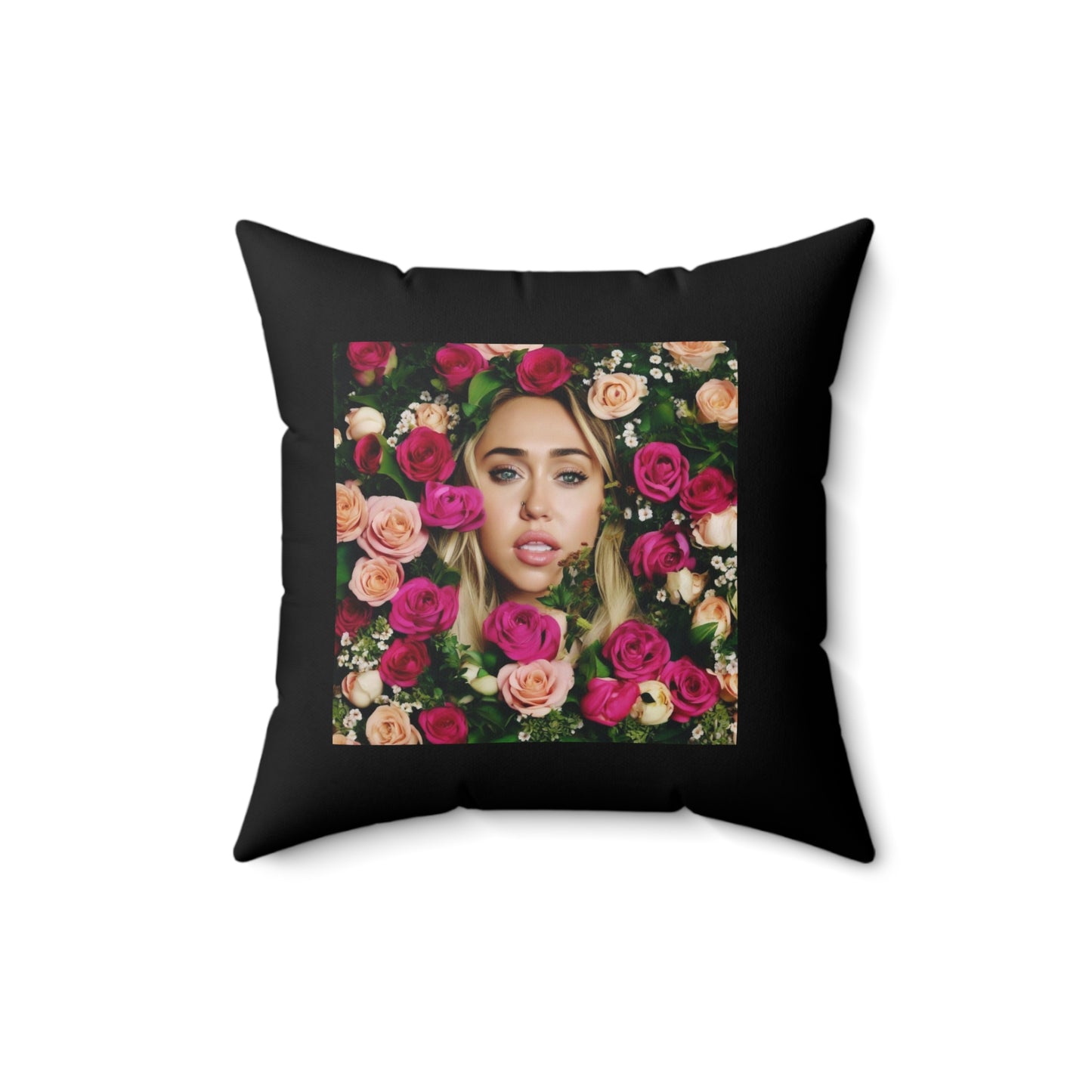Women Spun Polyester Square Pillow