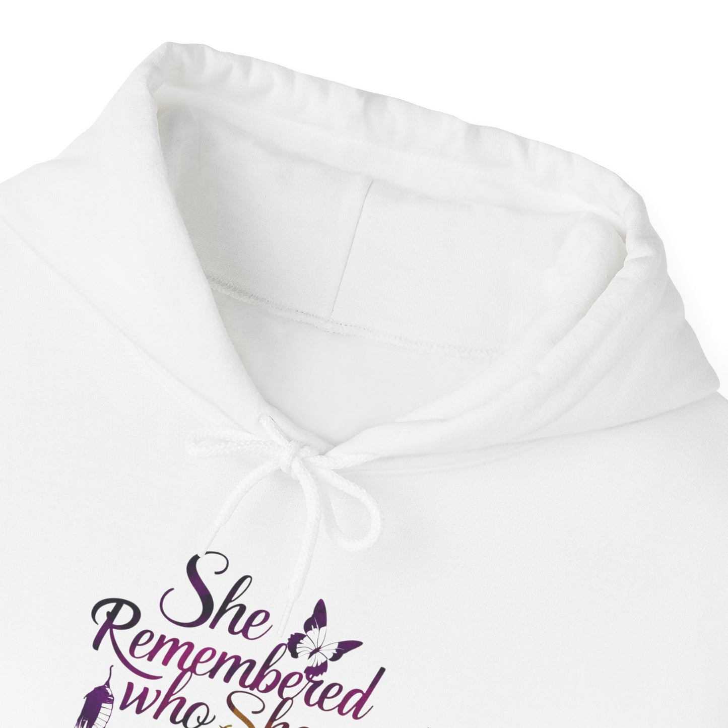 She Remembered Printed Unisex Heavy Blend™ Hooded Sweatshirt