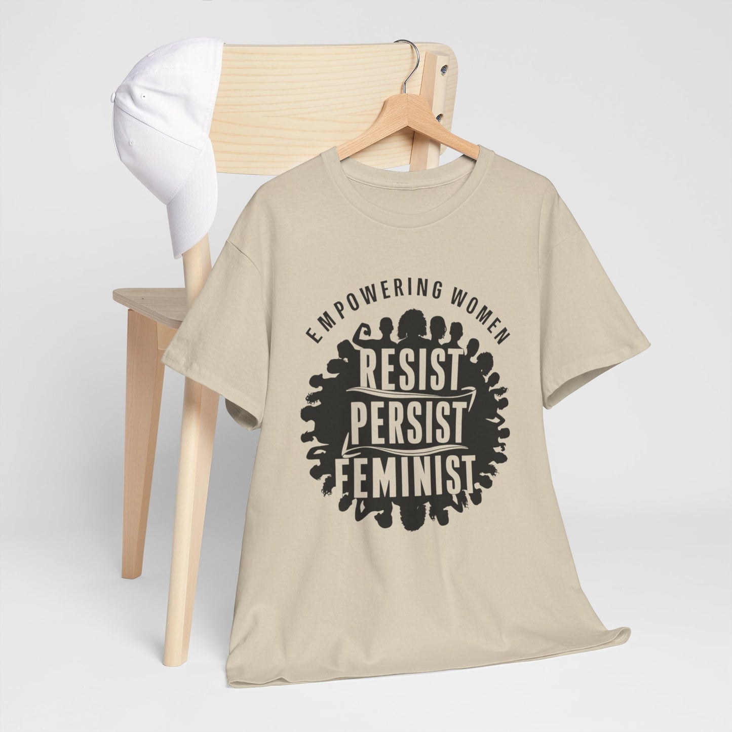 Empowering Women Printed T Shirt with Hearts