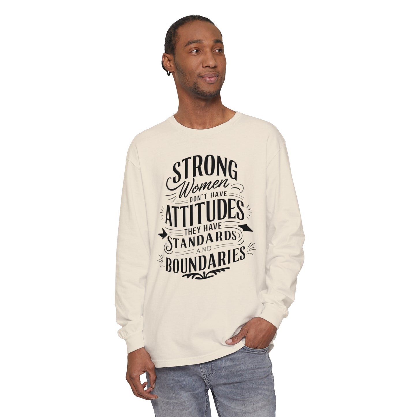 Strong Women Women Garment-dyed Long Sleeve T-Shirt